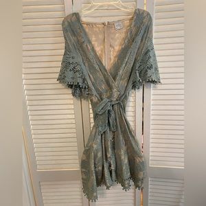 Selfie Leslie green dress, size small